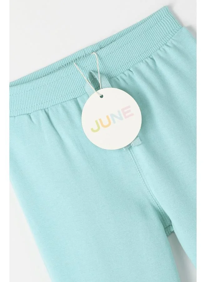 JUNE June Baby Basic Cotton Sweatpant Mint