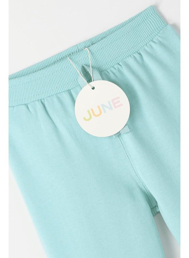 June Baby Basic Cotton Sweatpant Mint - Image 4