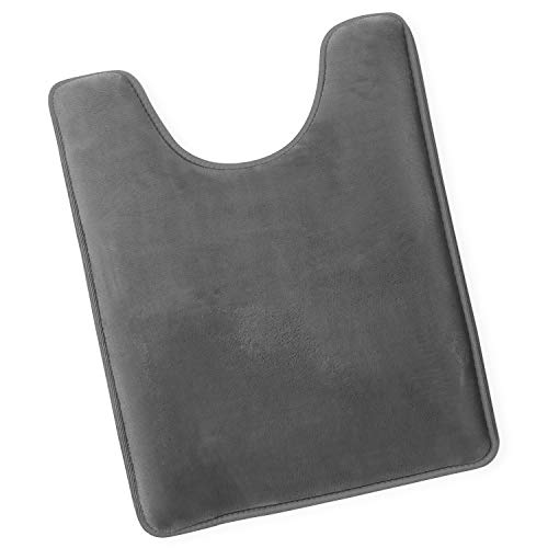 Clara Clark Bathroom Contour Rug, Ultra Soft Non Slip and Cozy, Velvet Memory Foam Toilet U-Shaped Bath Mat - Image 1