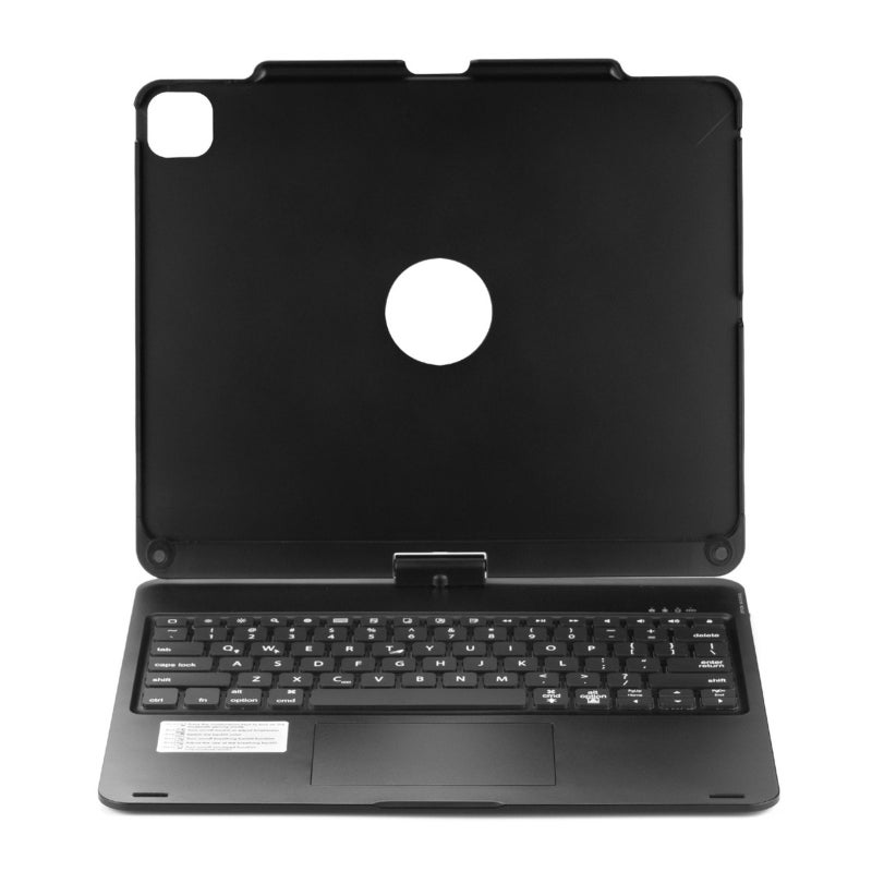 Bluetooth Keyboard: 12.9 Inch Black, 7 Folding Modes, 360-Degree Rotation - 7-Color Backlight, Ipad Keyboard for Ipad Pro 12.9 Inch Users - Image 1