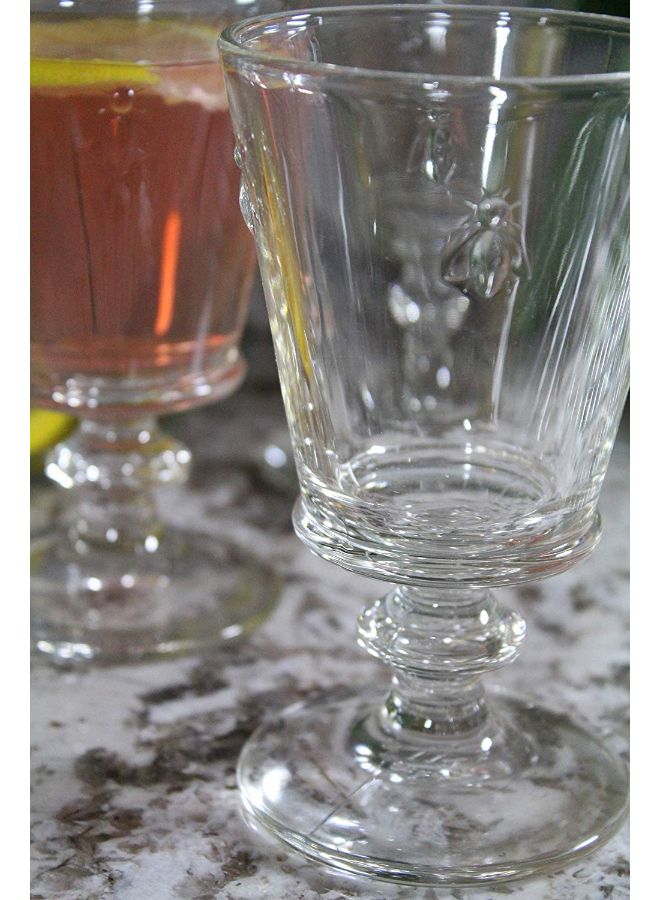 لا روشير طقم كؤوس بقاعدة طويلة بتصميم نحلة مكون من 6 قطع - Image 2