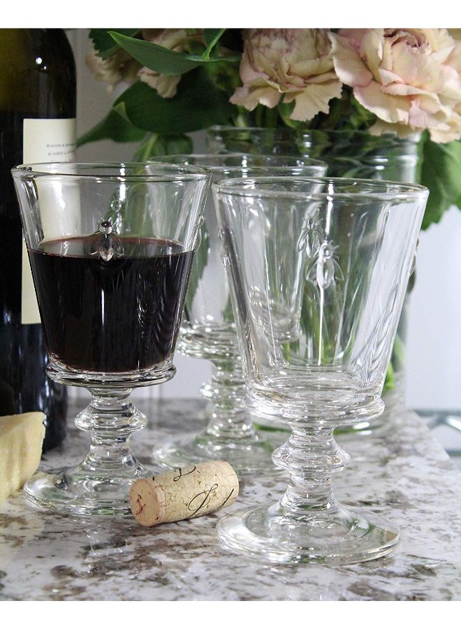 لا روشير طقم كؤوس بقاعدة طويلة بتصميم نحلة مكون من 6 قطع - Image 3