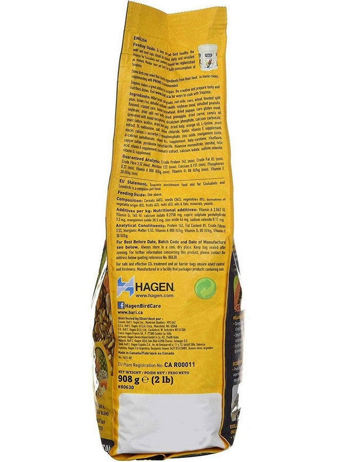 Hari Hagen Tropimix Enrichment Food for Cockatiels & Lovebirds, 2 lb. - HARI Parrot Food with Seeds, Fruit, Nuts, Vegetables, Grains, and Legumes - Image 4