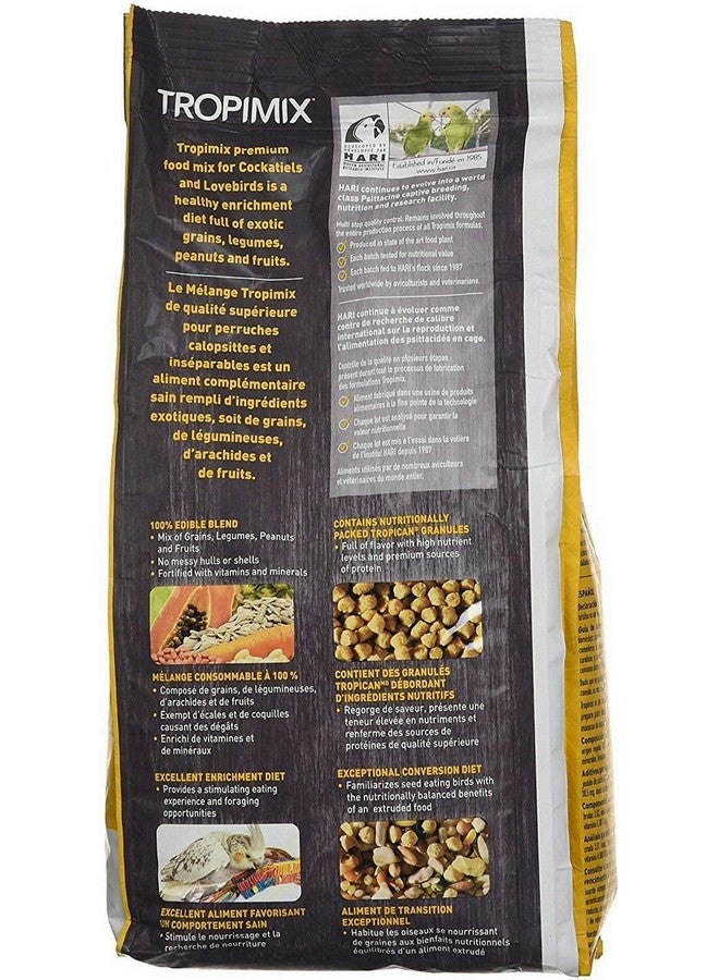Hari Hagen Tropimix Enrichment Food for Cockatiels & Lovebirds, 2 lb. - HARI Parrot Food with Seeds, Fruit, Nuts, Vegetables, Grains, and Legumes - Image 2