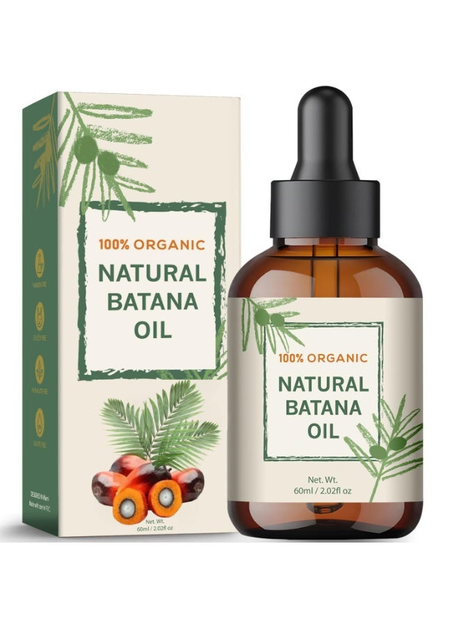 YBW Batana Oil for Hair Growth â€“ Dr Sebi Honduran Hair oil for Thicker, Stronger Hair, Repairs Split Ends & Dry Scalp, Supports Hair Regrowth for Men & Women, Natural Hair Moisturizer (2.02 fl oz) - Image 1