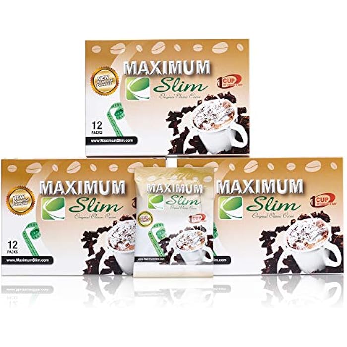 Maximum Slim Premium Instant Cocoa – Creamy, Delicious 4-in-1 Formula with Natural Herbal Extracts for Energy & Vitality, Maximum Satisfaction & Taste. No Side Effects (Laxative-Free) –USA Made, 12 Ct - Image 5