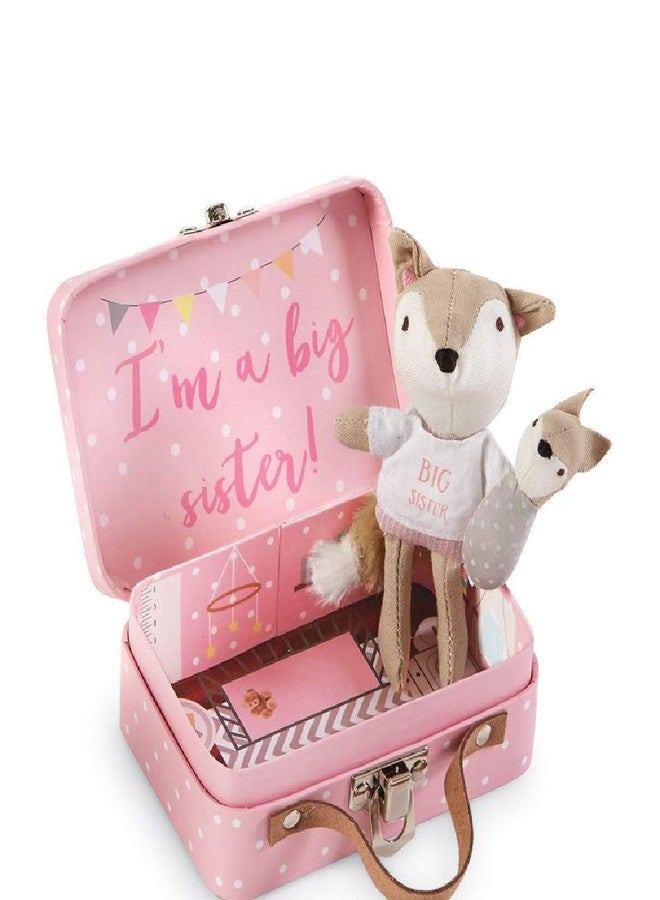 مد باي مجموعة ثعالب "أنا أخت كبيرة" من مود باي ميني، لون وردي، 4.5 بوصة × 3 بوصة × 1.5 بوصة، مجموعة من قطعتين - Image 2