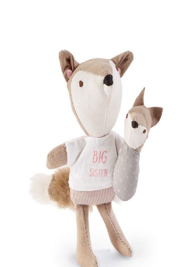 مد باي مجموعة ثعالب "أنا أخت كبيرة" من مود باي ميني، لون وردي، 4.5 بوصة × 3 بوصة × 1.5 بوصة، مجموعة من قطعتين - Image 3