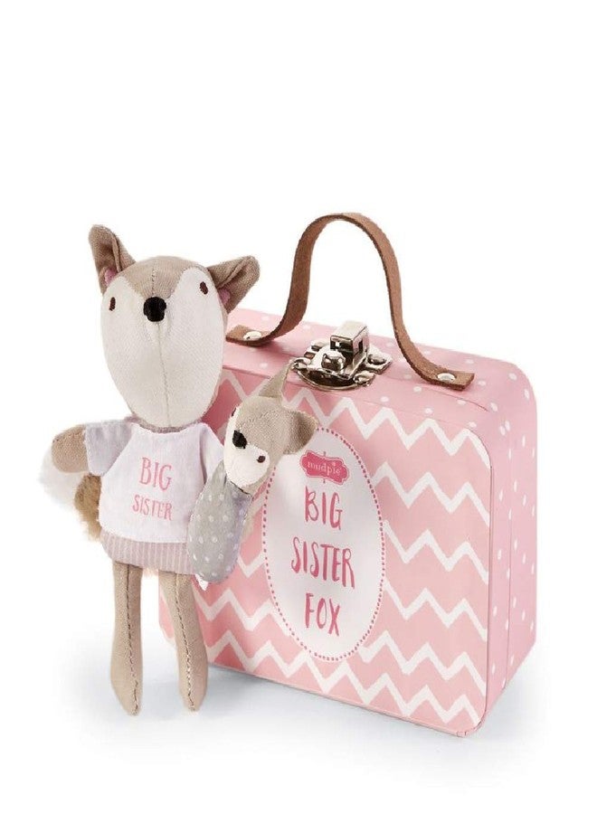 مد باي مجموعة ثعالب "أنا أخت كبيرة" من مود باي ميني، لون وردي، 4.5 بوصة × 3 بوصة × 1.5 بوصة، مجموعة من قطعتين - Image 1