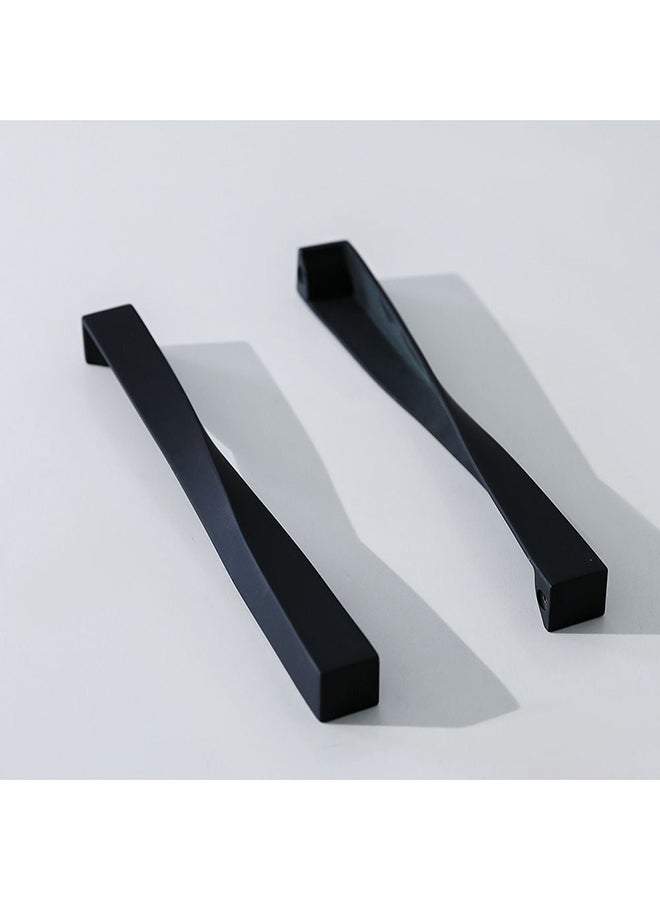 milano Milano Ella Cabinet Zinc Handle – Premium Pull Handle for Kitchen Cabinets, Drawers, Cupboards, Wardrobes – Sleek Modern Design Furniture Handle Earl Black 202X20X20Mm  - Image 1