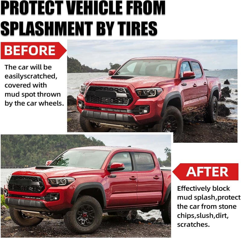 LINKCRO Mud Flaps for Toyota Tacoma 2005-2015 - Front and Rear Mud Guards with Fender Flares - Image 3
