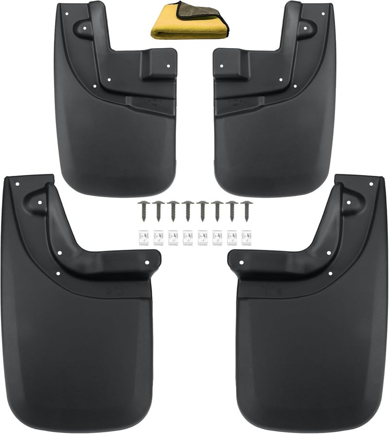 LINKCRO Mud Flaps for Toyota Tacoma 2005-2015 - Front and Rear Mud Guards with Fender Flares - Image 1