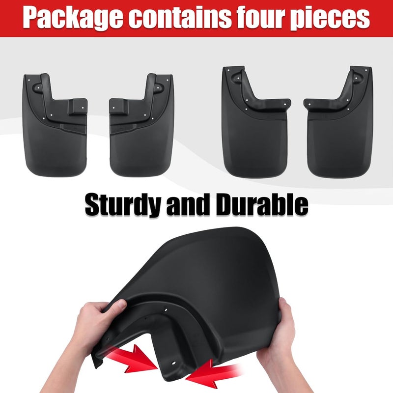 LINKCRO Mud Flaps for Toyota Tacoma 2005-2015 - Front and Rear Mud Guards with Fender Flares - Image 5