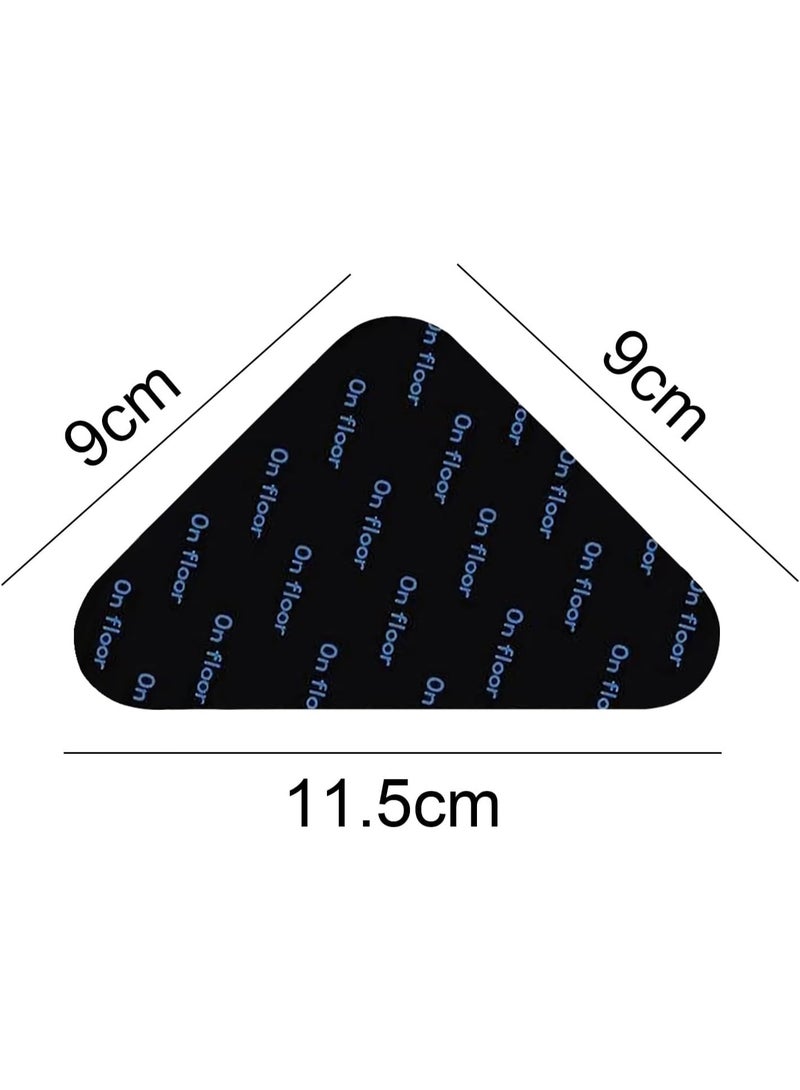 Upgraded carpet tape, non-slip carpet mat, suitable for hardwood and tile floors, reusable carpet tape, double-sided adhesive carpet stickers, keeps carpet edges smooth (12 triangles). - Image 2