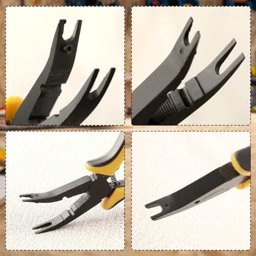 LEONTOOL Micro RC Car Ball Link Pliers 5 Inch Ball Link Clamp Plier Ball Curved Tip Bent Head Airplane Car Repair Tool for RC Vehicles RC Helicopter Airplane Car - Image 4