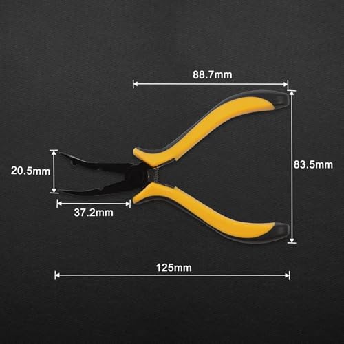 LEONTOOL Micro RC Car Ball Link Pliers 5 Inch Ball Link Clamp Plier Ball Curved Tip Bent Head Airplane Car Repair Tool for RC Vehicles RC Helicopter Airplane Car - Image 5