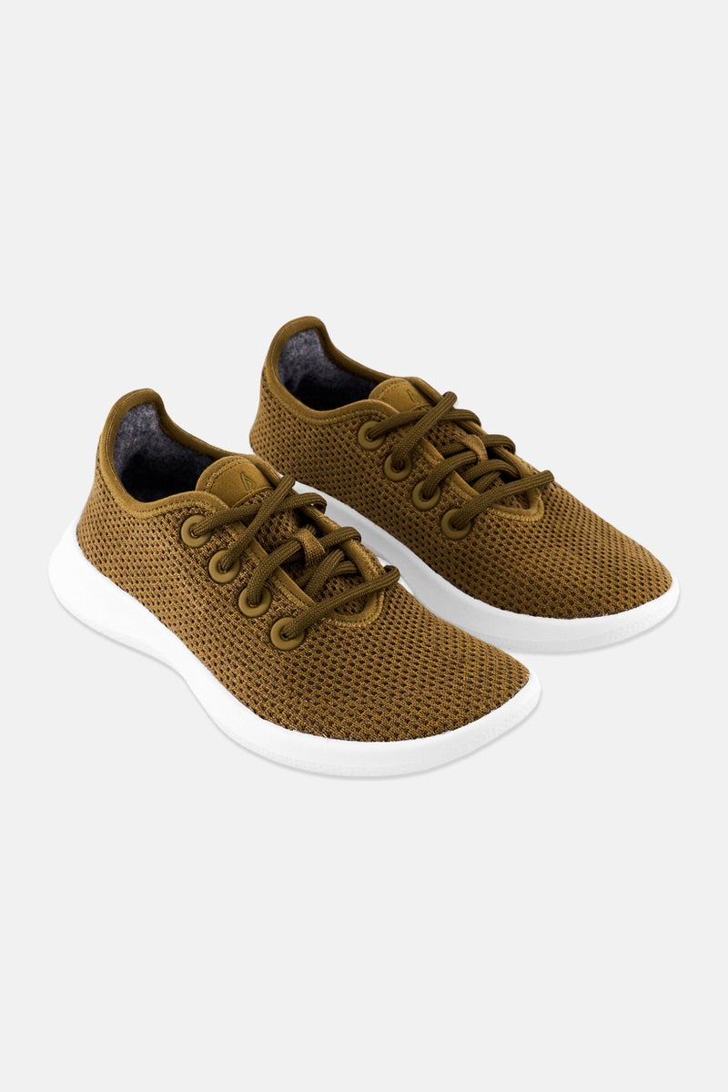 Allbirds Women Lace Up Casual Shoes, Olive - Image 1