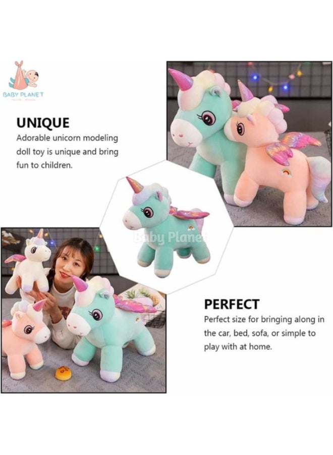 Cuddles Adorable Marshmallow Unicorn Plush Stuffed Animal Toy 20cm-Pink - Image 3