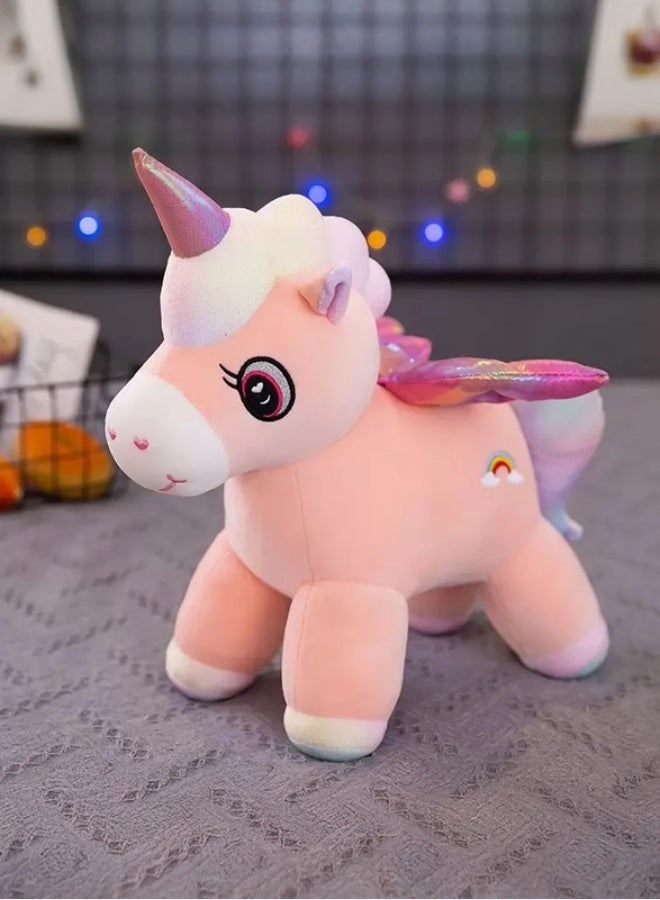 Cuddles Adorable Marshmallow Unicorn Plush Stuffed Animal Toy 20cm-Pink - Image 1