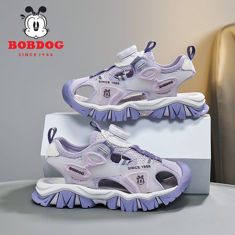 Babu Bean Girls' Sandals Baotou Soft Sole Non-Slip Girls' Summer Middle And Large Children'S Boys' Children'S Shoes - Image 3
