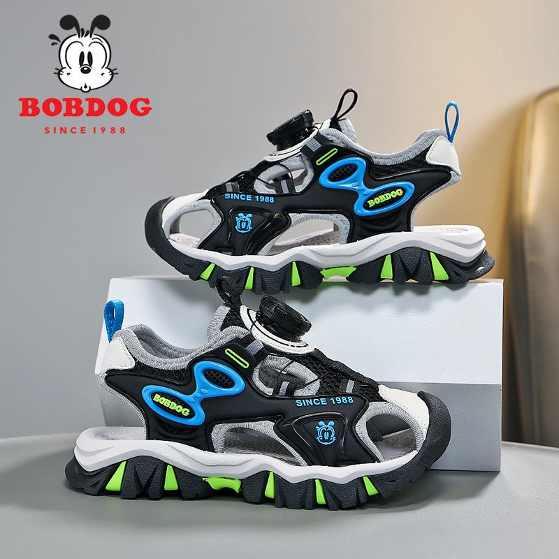 Babu Bean Girls' Sandals Baotou Soft Sole Non-Slip Girls' Summer Middle And Large Children'S Boys' Children'S Shoes - Image 4