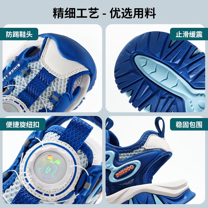 Babu Bean Girls' Sandals Baotou Soft Sole Non-Slip Girls' Summer Middle And Large Children'S Boys' Children'S Shoes - Image 5