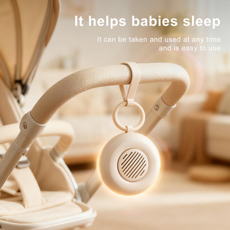 White Noise Smart Baby Sleep Soother with Night Light - Cry Detection Sound Machine - Image 1