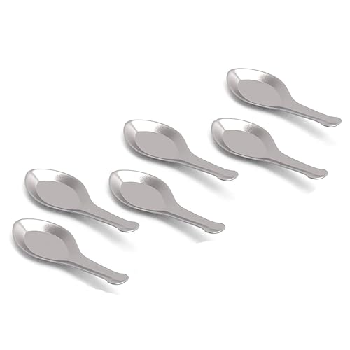 HAZEL Stainless Steel Small Masala Spoon | Mini Spoon Perfect For Spices And Condiments, Set Of 6, 8.8 Cm - Image 2