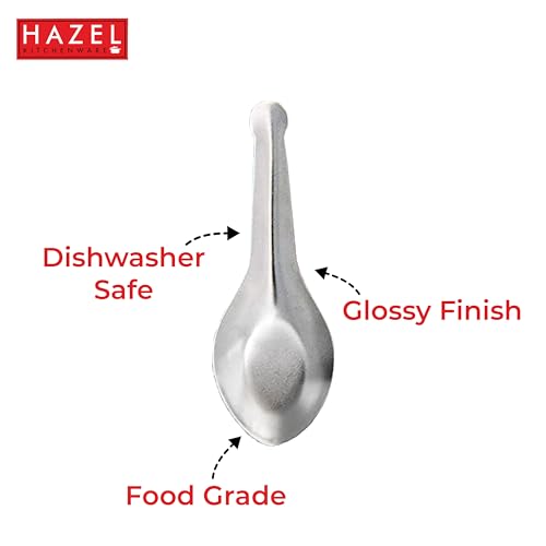 HAZEL Stainless Steel Small Masala Spoon | Mini Spoon Perfect For Spices And Condiments, Set Of 6, 8.8 Cm - Image 3