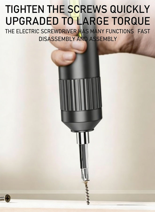 Electric Screwdriver, Portable Power Screw Driver Set with LED, Type-C charging port, Cordless Power Screwdriver for Bicycle, Computer and Small Projects - Image 3