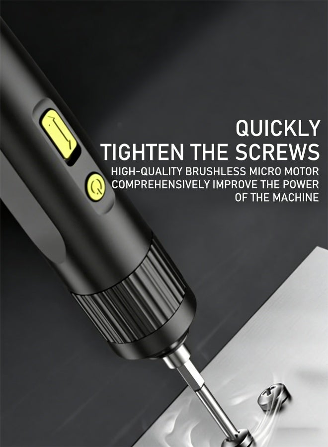 Electric Screwdriver, Portable Power Screw Driver Set with LED, Type-C charging port, Cordless Power Screwdriver for Bicycle, Computer and Small Projects - Image 4