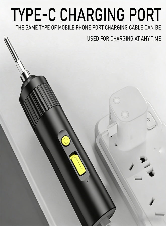 Electric Screwdriver, Portable Power Screw Driver Set with LED, Type-C charging port, Cordless Power Screwdriver for Bicycle, Computer and Small Projects - Image 2