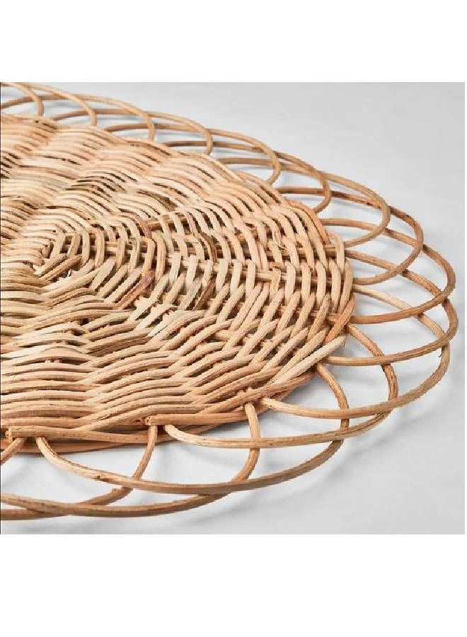 Boho Handmade large wicker coaster for dining table - Image 2
