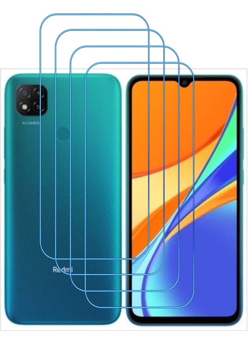 ACLIX 4 Pieces Antistatic ESD Dustproof Premium Quality High Definition Clear Tempered Glass Screen Protector Designed For Xiaomi Redmi 9C - Image 1