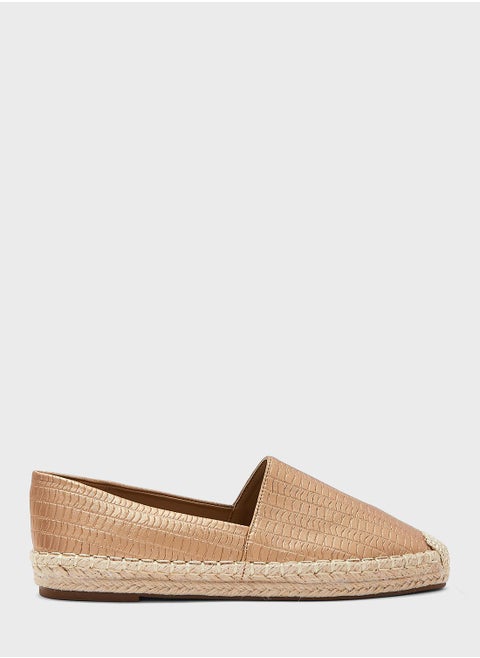 Textured Flat Espadrille