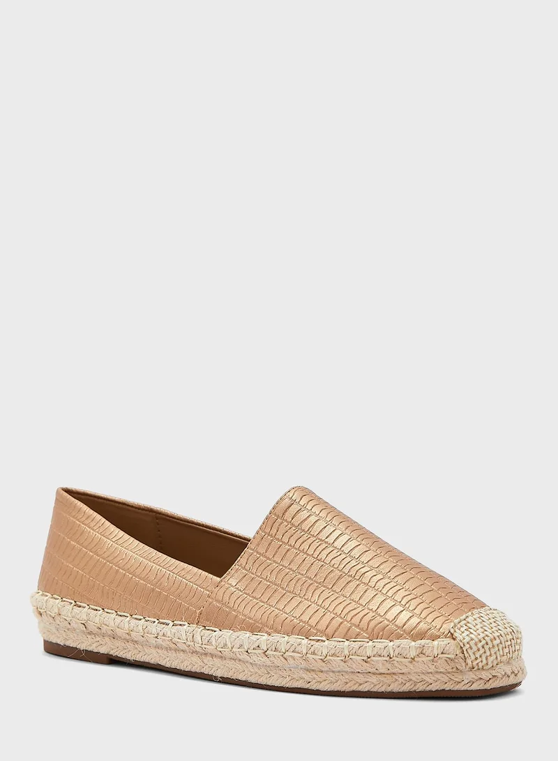 Ginger Textured Flat Espadrille