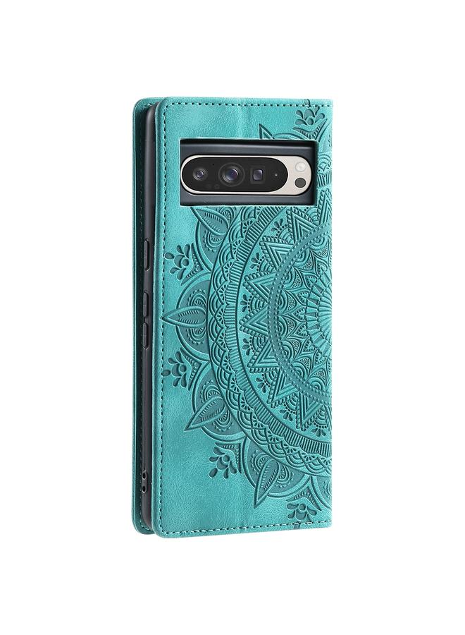 زبون جراب لهاتف Google Pixel 9 Pro XL مصنوع من الجلد المغناطيسي المنقوش بالطوطم - Image 3