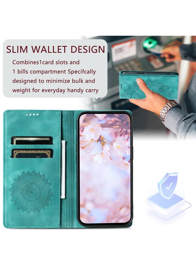 زبون جراب لهاتف Google Pixel 9 Pro XL مصنوع من الجلد المغناطيسي المنقوش بالطوطم - Image 5