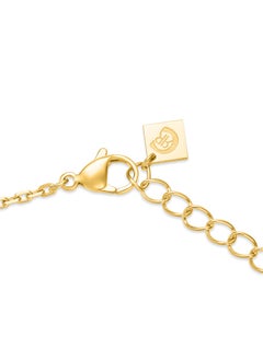 CERRUTI 1881 Silvia Gold-Plated Y-Design with Diamond Shaped Malachite Pendants Necklace for Women  - Image 3