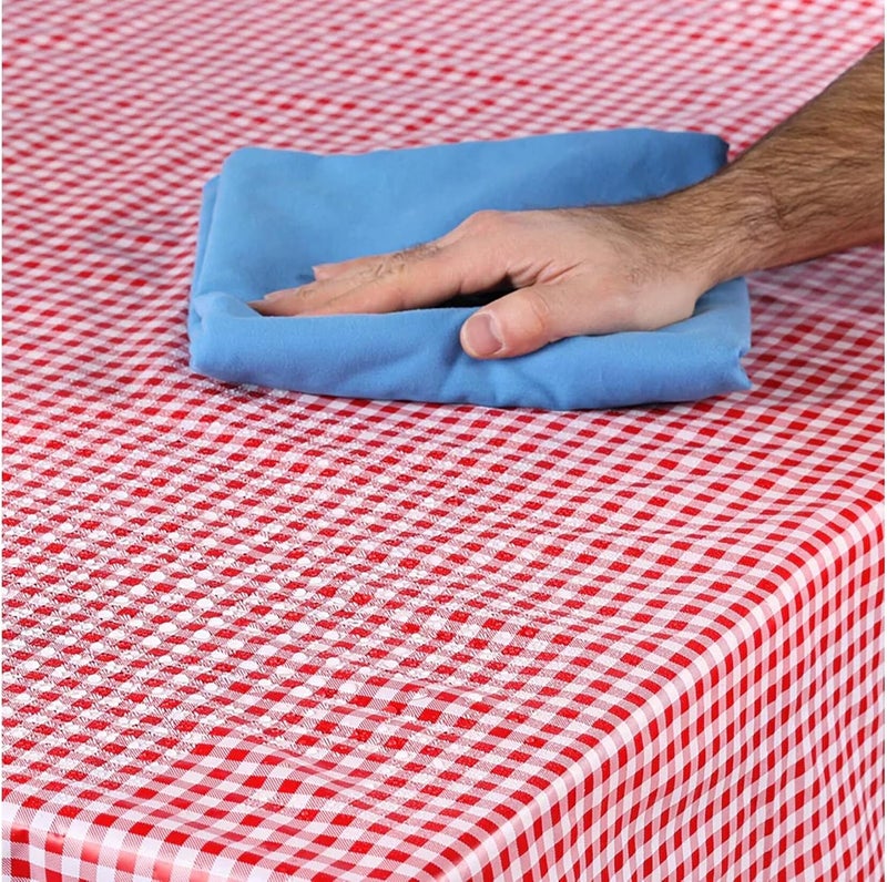 Coghlan's Red Picnic Tablecloth - 54" x 72" Heavyweight Vinyl with Stitched Edges - Image 4