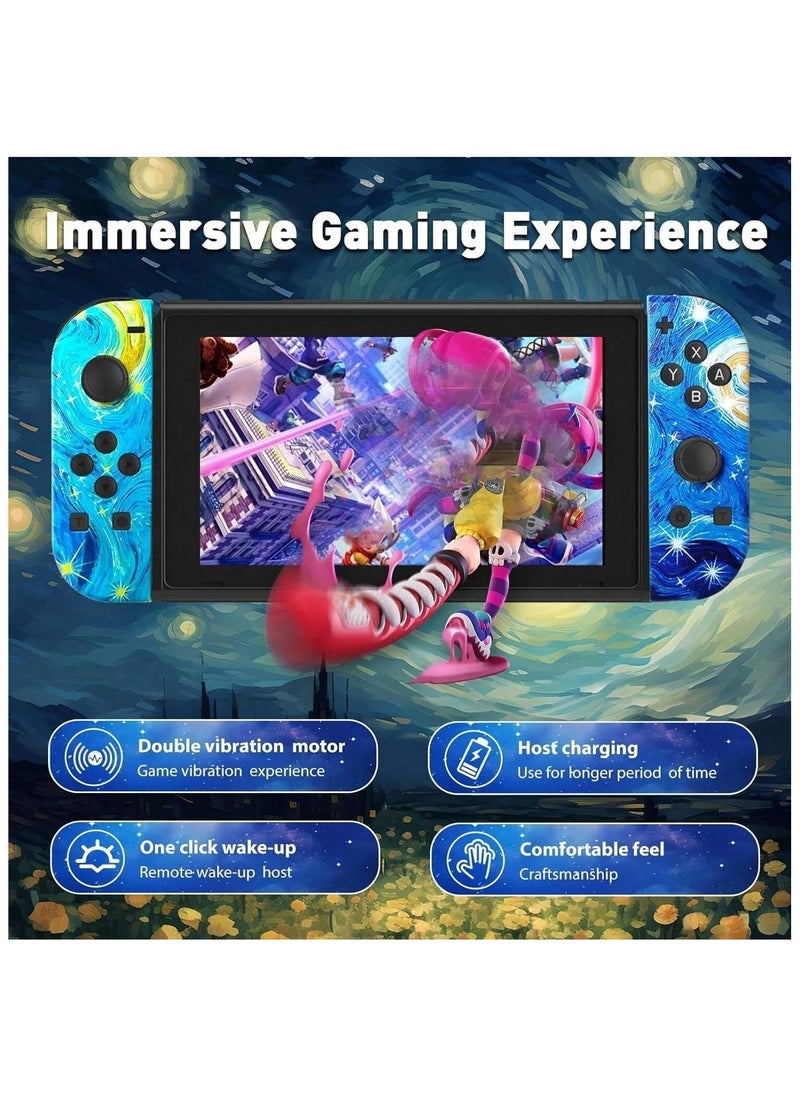 Generic - Joy Cons Wireless Controller for Nintendo Switch, L/R Controllers Replacement Compatible with Nintendo Switch/Lite/OLED, Joystick with Wake-up/Screenshot/Dual Vibration/Motion Control Function - Image 1