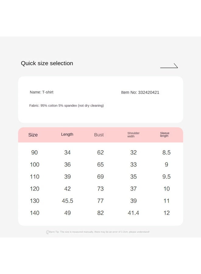 DEESHA 【طباعة كاملة أرنب】 تي شيرت للفتيات الرضع والصغار، قميص صيفي رفيع بأكمام قصيرة - Image 5