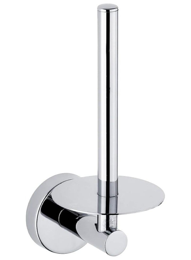 حامل ورق التواليت مزدوج الحائط مصنوع من الفولاذ المقاوم للصدأ والكروم المصقول وموزع مناشف الحمام والمرحاض الرأسي يأتي مع براغيه ومثبتاته