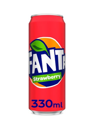 Strawberry Carbonated Soft Drink Can