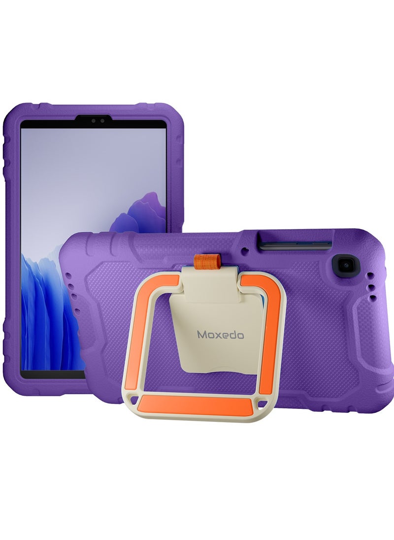 Moxedo Moxedo Rugged Protective EVA Foam Silicone Kids Case Cover, Shockproof Foldable 360 Rotatable Stand Handle Grip with Pencil Holder Compatible for Samsung Galaxy Tab A7 Lite 8.7-inch (Purple)  - Image 1