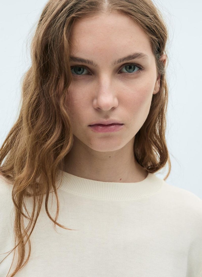 MANGO - Silk Blend Knitted Sweater - Image 1
