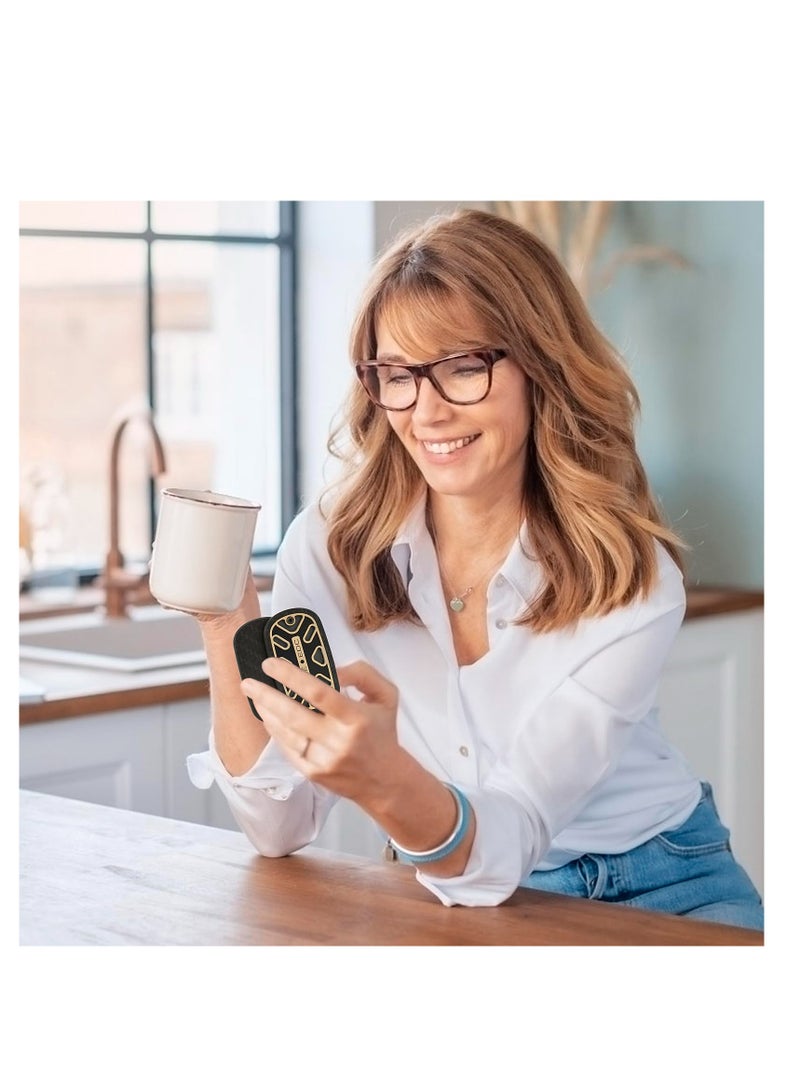 ألعاب الفيدجيت للكبار انزلاق الفيدجيت من الكربون فايبر أدوات EDC ألعاب الفيدجيت المغناطيسية لتخفيف الضغط ألعاب ADHD ألعاب المكتب للكبار (انزلاق الفيدجيت المغناطيسي أسود) - Image 2