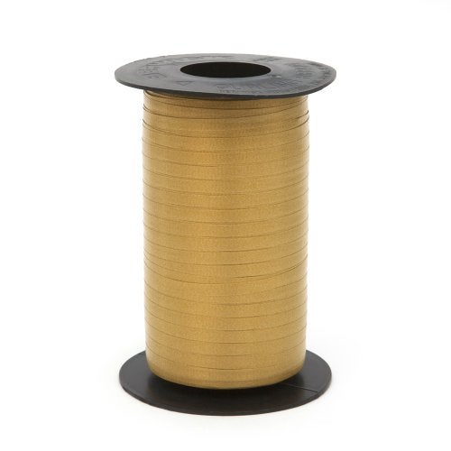 Berwick 242075 3/16" Wide Splendorette Crimped Curling Ribbon for Gift Wrapping and Hair Bows, 500-Yard Spool, Holiday Gold - Image 2