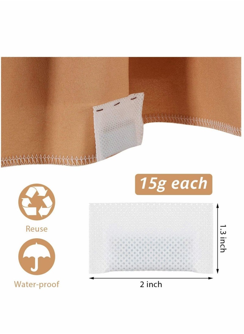 SYOSI - 20 Pcs Curtain Weights Bottom Drapery Weights Covered Drapery Weights Fabric Curtain Weights for Curtains Tablecloth and Flags 15 g of Each (60 x 30 mm) - Image 1