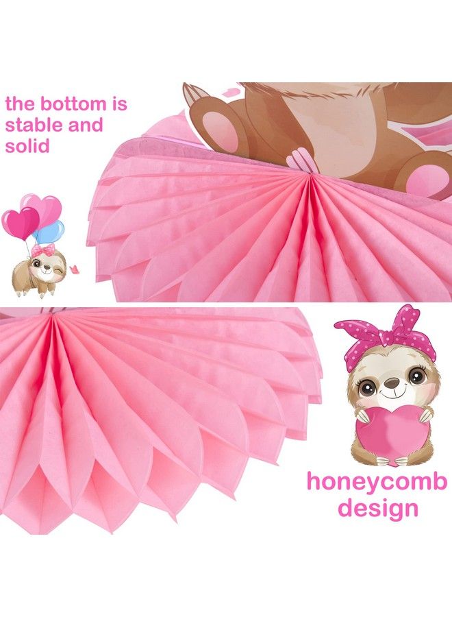 umoni Sloth Party Decoration Sloth Table Honeycomb Centerpiece Sloth Birthday Party Table Decoration For Cartoon Animal Birthday Party Supplies - Image 4